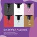 Vrenmol Poly Nails Gel Set: 6 Colors Shiny Black Gold Red Series Nail Extension Kit for Professional Manicure - Red Gold - Buy Online on GoSupps.com