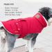 KYEESE Dog Cold Weather Coat | Windproof Padded Sherpa Warm Jacket for Large Dogs | Red XX-Large | Leash Hole | Dog Apparel - Buy Online on GoSupps.com