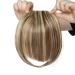 Buy SEGO Clip-in Pony Hairpiece Extensions - Real Hair Fringe Bangs in Ash Brown & Bleach Blonde - Perfect for International Shipping - Buy Online on GoSupps.com