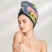 Avocado Lovers Hair Towel Wrap - Quick Drying Hair Turban with Button | Ultimate Hair Drying Towel - Buy Online on GoSupps.com