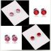 8 Pairs Magnetic Acupressure Slimming Earrings for Weight Loss - Crystal Therapy Fake Stud Earrings Set - Buy Online on GoSupps.com