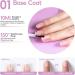 PEACECOLOR Gel Polish Base and Top Coat 10ml x 2 Base Coat No Wipe Gel Top Coat Shine Finish and Long Lasting Soak Off UV Nail Lamp Gel A2 - Buy Online on GoSupps.com