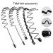 MWOOT 6 Pieces Summer Headband Set | Black Headband for Women & Men | Perfect Facial Cleansing Makeup & Sports Accessories - Buy Online on GoSupps.com