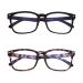 JUDOO 2 Packs Blue Light Blocking Glasses Square Frame Women Men Computer Reading Sunglasses 2 Pack(black+flower)