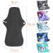Rovtop 5pcs 35cm Washable Cloth Menstrual Pads with Bamboo Charcoal - Reusable Menstrual Towel for Women | Scalloped Tail Design + Mini Portable Bag - Buy Online on GoSupps.com