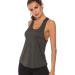 Xia&Han Womens Solid Undershirt Cami Yoga Tank Sleeveless Tops Quick Dry Vest Blouse Shirts Activewear Dark Gray - Buy Online on GoSupps.com