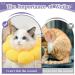 Adjustable Soft Cat Collar | Leak Protection & Comfort - Sunflower Design (8-25cm) - Buy Online on GoSupps.com