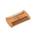 Menesia Wooden Beard Comb with Durable Case - Fine & Coarse Teeth - Men's Beard, Mustache, and Hair Grooming - Brown Deer Design - Buy Online on GoSupps.com