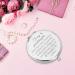 Granddaughter Gift: Inspirational Silver Engraved Travel Makeup Mirror - Perfect Compact Cosmetic Mirror for Granddaughter's Birthday, Christmas, or Graduation - Buy Online on GoSupps.com