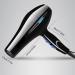 High-Power 2200W Ion Hair Dryer | Cold Hot Air Mode Styling Nozzles Pointed Tail Comb Flat Comb for Home Use - Buy Online on GoSupps.com