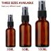 8 PCS Glass Spray Bottles Set - Brown Essential Oil Atomizers for Travel Make-Up and Cosmetics | 100ml Portable Fluid Containers - Buy Online on GoSupps.com