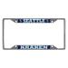 FANMATS 30719 Seattle Kraken Chrome Metal License Plate Frame, Stainless Steel, 6.25in x 12.25in