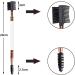 HOYOEY 3 Pieces Lash Eyebrow Groomer 3 in 1 Professional Wood Double-Sides Brow Comb Double End Eyebrow Brush Eyelash Mascara Brushes - Buy Online on GoSupps.com