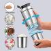 Golgner Shaker prot in en acier inoxydable sport fitness shaker prot in fitness 600 ml avec tasse de 200 ml sans BPA avec balance pour shake prot in di t tique et fitness (argent) - Buy Online on GoSupps.com