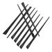 BIUDECO 12pcs Eyeliner Brush Eye Shadow Brush Angled Precision Eyeliner Brush Ultra Fine Eyeliner Brush Women Eyeliner Brush Eyebrow Brush Girl's Eyeliner Brush Eye Makeup Tool 15.5x1.2x0.6cm Black