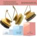 HONOMA Natural Bristle Body Dry Brush - Exfoliating Scrubber for Lymphatic Drainage and Blood Circulation - Medium STIFF Boar Bristles - Buy Online on GoSupps.com
