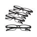 Teraise reading glasses men anti-blue reading glasses Light fashion comfortable reading glasses women/reading aid robust computer reading glasses with blue light filters including feather hinge 3.75x full frame black