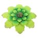 Decor Decoration Shaped Exquisite Flower Iron Garden Hanging Craft Indoor Wall Pendant Wall-mounted 30X30cm Green