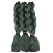 Dark Green Jumbo Braids Hair Extension - 3pcs 24inch 100g/pc for Box Braiding - Buy Online on GoSupps.com