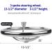 316 Stainless Steel Boat Steering Wheel 13-1/2 Dia with Turning Knob - Fits Seastar & Verado | 5/8-18 Nut Included - Buy Online on GoSupps.com