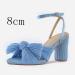 XTZYGLFD Women s Summer Thick Heel Sandals - High Heel Bow Design Large Size Available Blue 5 UK - Perfect for Comfort & Style - Buy Online on GoSupps.com