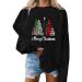 Generically Christmas sweater women Christmas Hoodie Sweatshirt funny ugly Christmas sweater reindeer snowman Christmas sweater hoodie hoodie ceiling ladies winter sweater women warm black-d l