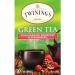 Twinings Pomegranate Raspberry & Strawberry Green Individually Wrapped Tea Bags | Caffeinated Green Tea Enhanced with Juicy Flavours | 20 Count (Pack of 6) | Enjoy Hot or Iced Pomegranate Raspberry & Strawberry Green Tea 20 Count (Pack of 6) - Buy Online on GoSupps.com