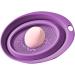 Fukamou Silicone Cleaning Mat | Silicone Mat for Makeup Brush Washing - Portable Cosmetic Make Up Brush Cleaning Scrubber for Makeup Eggs Brushes Purple - Buy Online on GoSupps.com