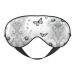 Butterfly Daisy Print Unisex Sleep Eye Mask Soft Comfort Eye Shade Cover for Travel/Yoga/Shift Work Black