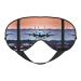 SSIMOO Fly Airplane Print Double-Sided Eye Mask Soft and Light Blocking for Enhancing Sleep Quality Black