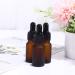 Exceart 10-Pack Empty Drip Bottles - Glass Essential Oil Dropper Bottles for Easy Filling - Brown BPA-Free Containers - Buy Online on GoSupps.com