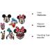 Cute Cartoon Mouse Applique Embroidered Patches - Set of 7 | Iron On or Sew On for T-Shirts, Jeans, Hats, Bags - Anime Mouse Patch Collection - Buy Online on GoSupps.com