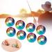 Zer One Colorful Tungsten Beads - 25pcs Slotted Fly Tying Beads (2.0-4.6mm) | Premium Quality for Fishing - Buy Online on GoSupps.com