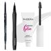 PHOERA Eye Makeup Kit Include Eyebrow Pencil Eyeliner and Eyebrow Gel Clear Ultra-Fine Mechanical Eyebrow Pen Clear Eyebrow Shaping Wax (103#Dark Brown)