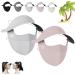 Ice Silk Vinyl Full Face Sunscreen Mask Ice Silk Vinyl Mask Anti-Uv Face Cooling Mask for Outdoor Cycling Sunscreen Hat 2E