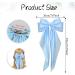 Silky Satin Hair Bows 3 Pcs Large Ribbon Bow Hair Clips Oversized Vintage Soft Long Tail Hair Slides Barrettes with Metal Clips Cute Elegant Bowknot Aesthetic Princess Hair Accessories for Women Rose Pink & White & Blue - Buy Online on GoSupps.com