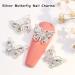 10 PCS 3D Metal Butterfly Nail Charms with Diamonds - Gold/Silver Rhinestone Nail Art Decoration - DIY Alloy Jewelry Accessories - Buy Online on GoSupps.com