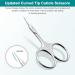 Lermende Cuticle Scissors Super Slim Cuticle Scissors Multi-Purpose Stainless Steel Cuticle Scissors Extra Fine for Cuticles Eyelashes Eyebrows Barbs. - Buy Online on GoSupps.com