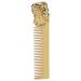 Portable Zinc Alloy Oil Hair Comb - Vintage Gold Beard Comb for Home & Salon Hairdressing - Buy Online on GoSupps.com