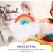 FRCOLOR Cloud Bath Ball Loofah - Rainbow Shaped Travel Scrubber & Face Sponge for Ultimate Cleanliness - Buy Online on GoSupps.com
