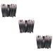 FRCOLOR 60 Pcs Makeup Tools Makeup Brush Foundation Brush Eyebrow Brush Powder Brush Cosmetic Set mediumx3pcs Blackx3pcs