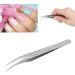 Multifunctional Stainless Steel Pointed Curved Tweezers for DIY Nail Art - Premium Nail Enhancement Tools - Buy Online on GoSupps.com