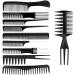 10 Pack Hair Combs Set Hair Care Comb Anti Static Coarse Fine Toothed Tail Teasing Waves Pick Combs Professional Hairdressing Hair Comb for Hair Stylists Barbers Salon - Buy Online on GoSupps.com