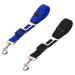 Ggisui 2pcs dog seat belt adjustable dog safety belt 42-70cm autogurt dogs travel accessories for all dog breeds cats car types black blu