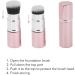 Qukaim Oil Control Roller Oil Absorbing Face Roller Double Head Retractable Portable Oil Control Roller for Facial Skin Care Pink - Buy Online on GoSupps.com