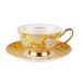 Phnom Penh Stylish Printed Ceramic Coffee Cup and Saucer Stoneware Timpani Cup Breakfast House Kitchen Office