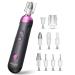 Gifts for Women Men: Eletorot Manicure and Pedicure Set for Feet Cordless Electric Nail Files Rechargeable Nail Drill with 8 Attachments LED Light Electric Toenail File for Thick Nails Gray