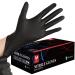 PROMEDIXP Nitrile Gloves 100Pcs 400Pcs,Gloves Disposable Latex Free,Disposable Gloves for Househode,Food safe Black Box of 100 Medium (Pack of 100)