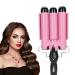 3 Barrel Curling Iron Wand Curling Iron Curling Tongs Hair Curler Waver Crimper Hair Styling Tool for or Short Hair Styling (US 32mm)