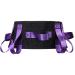 Disabled waist support belt of older waist traction belt patient who moves transfer care security aid belt (purple)